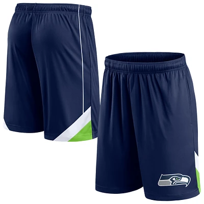 Short interlock Fanatics bleu marine Seattle Seahawks pour hommes