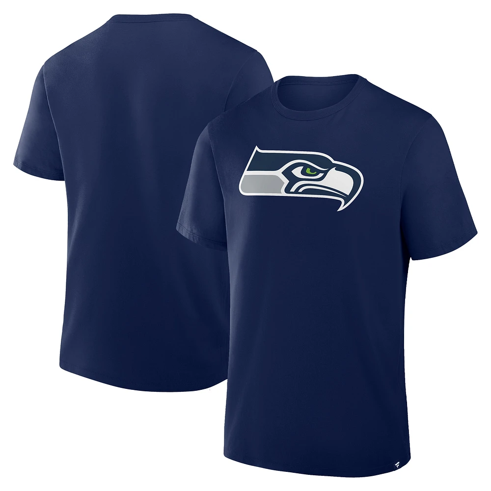 T-shirt en coton bleu marine pour homme Fanatics Seattle Seahawks Legacy