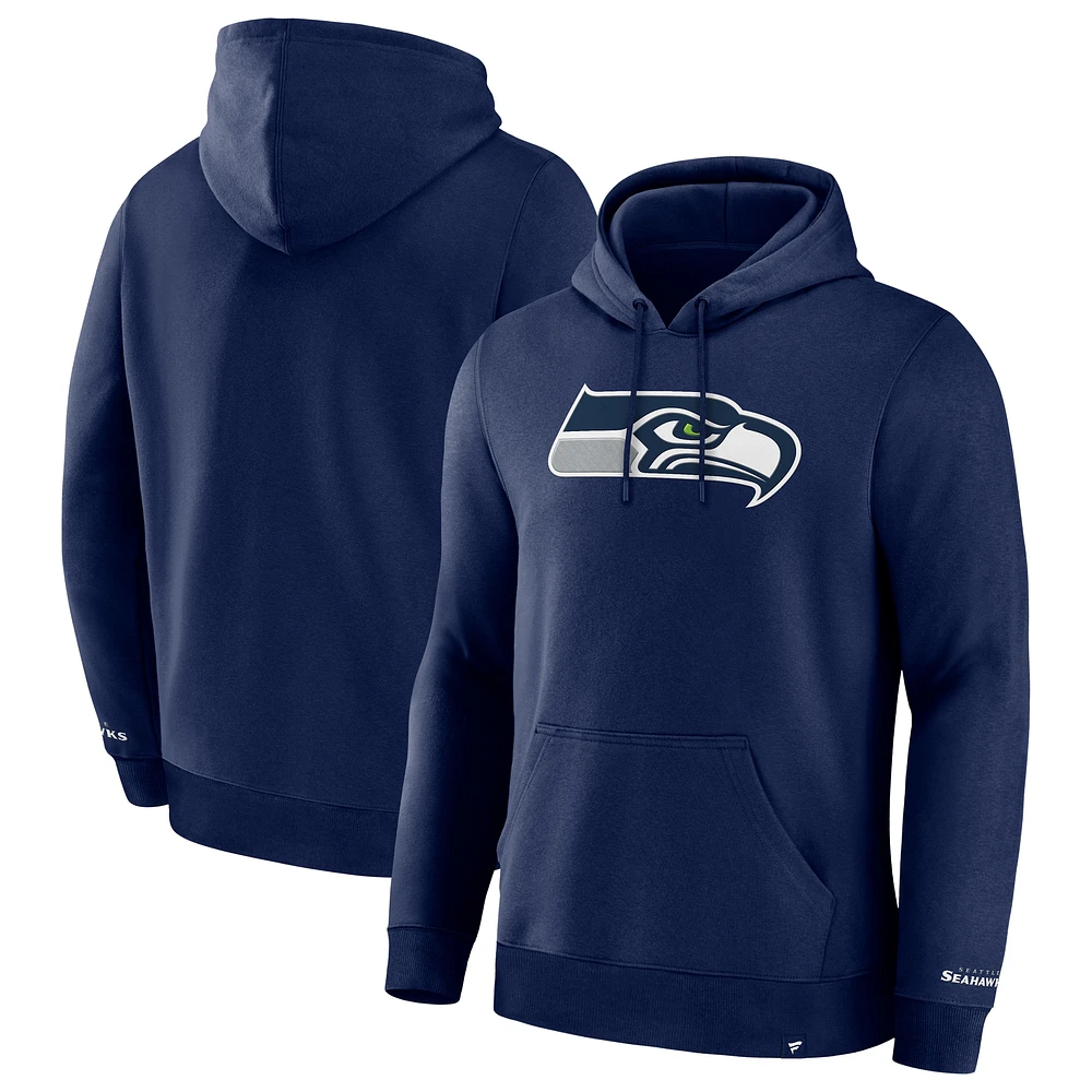 Sweat à capuche en polaire Legacy Seattle Seahawks bleu marine Fanatics pour homme