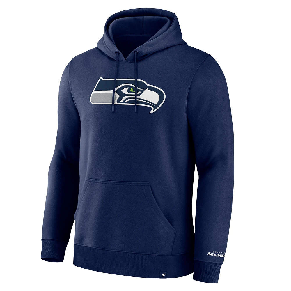 Sweat à capuche Fanatics bleu marine pour homme des Seattle Seahawks Pylon Cam Legacy
