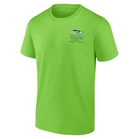 Men's Fanatics Neon Green Seattle Seahawks Repeat Stats T-Shirt