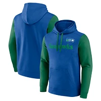 Sweat à capuche en polaire Fanatics Royal Seattle Seahawks pour hommes