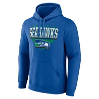 Men's Fanatics Royal Seattle Seahawks Geometric Chrome Pullover Hoodie