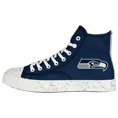Seattle Seahawks FOCO Paint Splatter High Top Sneakers