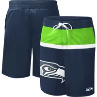 G-III Sports by Carl Banks College Navy Seattle Seahawks Sea Wind pour homme - Maillot de bain