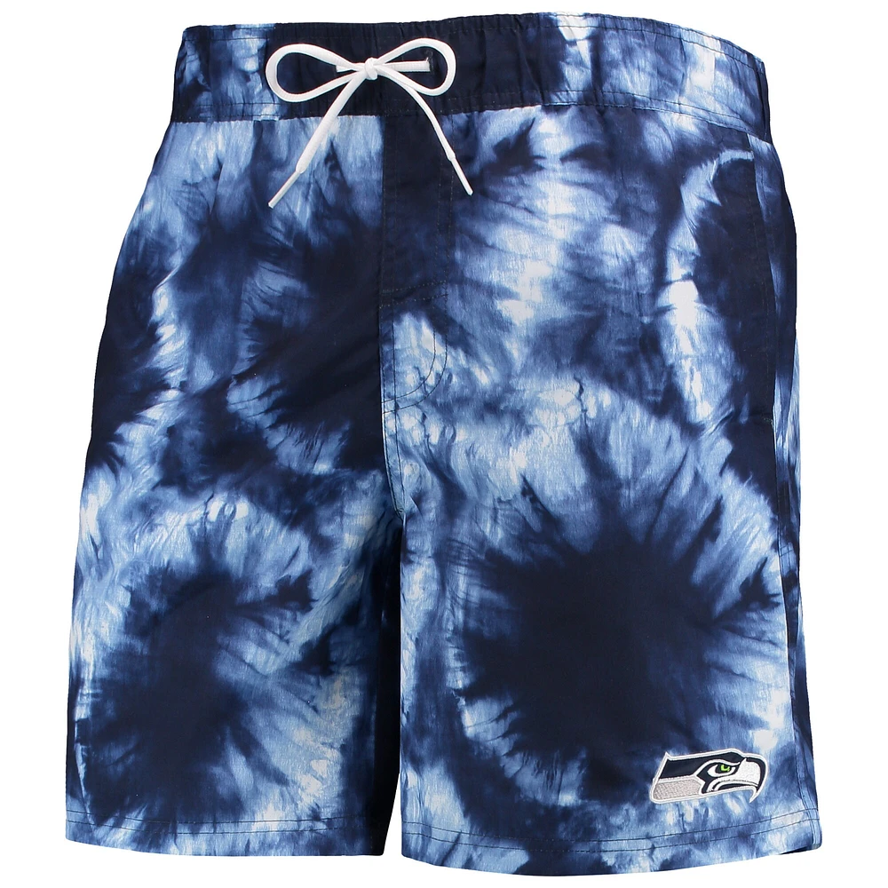 G-III Sports by Carl Banks College Navy Seattle Seahawks Splash Volley Short de bain pour homme