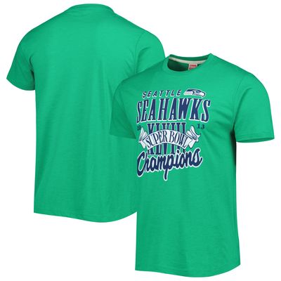 Men's Homage Green Seattle Seahawks Super Bowl Classics Tri-Blend T-Shirt