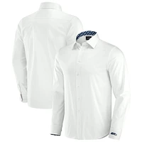 Chemise habillée boutonnée à manches longues Motion Stretch blanche Seattle Seahawks de J. Palmer pour homme