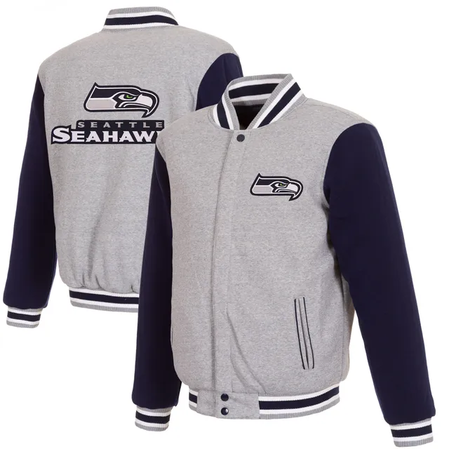 Starter Men's College Navy Seattle Seahawks The Pick and Roll Full-Snap  Jacket - Macy's