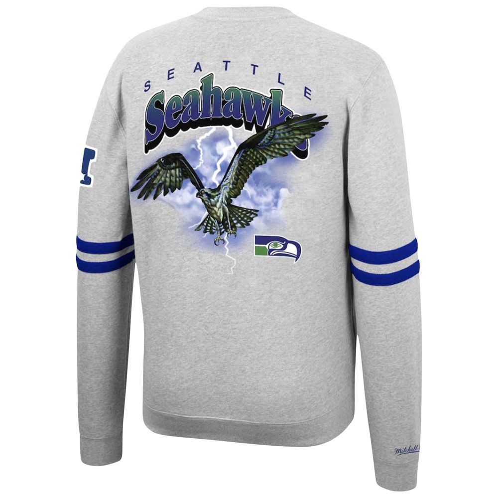 Mitchell & Ness Men's Heathered Gray Seattle Seahawks Allover