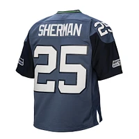 Maillot réplique bleu Mitchell & Ness Richard Sherman pour homme des Seattle Seahawks 2011 Legacy