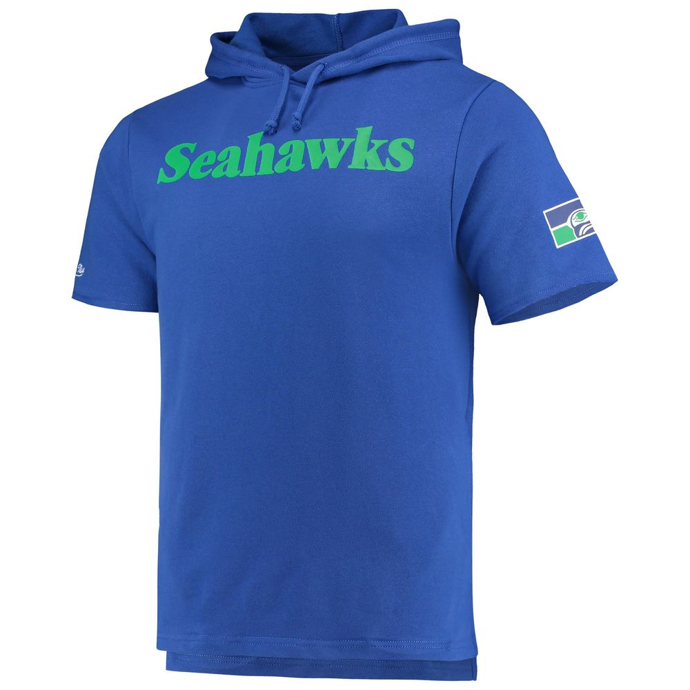 Men's Mitchell & Ness Royal Seattle Seahawks Game Day Hoodie T-Shirt