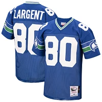 Maillot de joueur retraité authentique Mitchell & Ness Steve Largent Royal Seattle Seahawks 1985 pour hommes