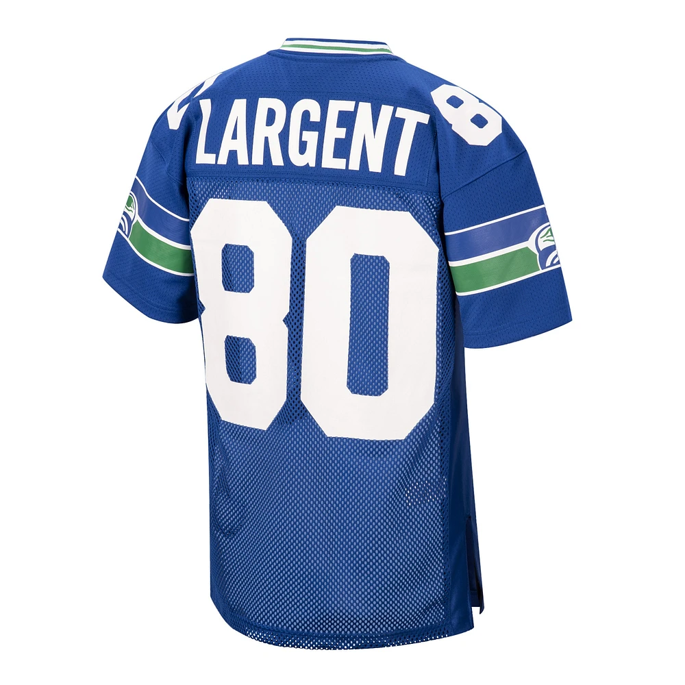 Maillot de joueur retraité authentique Mitchell & Ness Steve Largent Royal Seattle Seahawks 1985 pour hommes