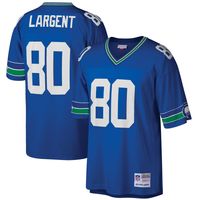 Men's Mitchell & Ness Steve Largent Royal Seattle Seahawks Big Tall 1985 Retired Player Replica Jersey