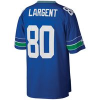 Men's Mitchell & Ness Steve Largent Royal Seattle Seahawks Big Tall 1985 Retired Player Replica Jersey