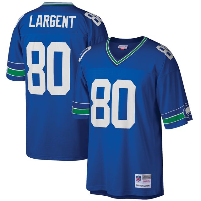 Mitchell & Ness Steve Largent Royal Seattle Seahawks Big Tall 1985 Réplique de joueur retraité pour homme