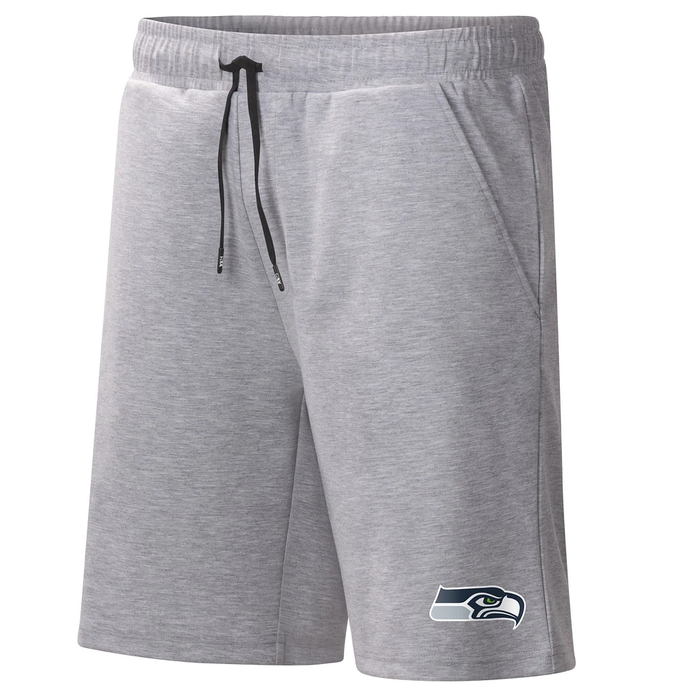 Short d'entraînement MSX by Michael Strahan Heather Grey Seattle Seahawks pour homme