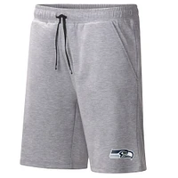 Short d'entraînement MSX by Michael Strahan Heather Grey Seattle Seahawks pour homme