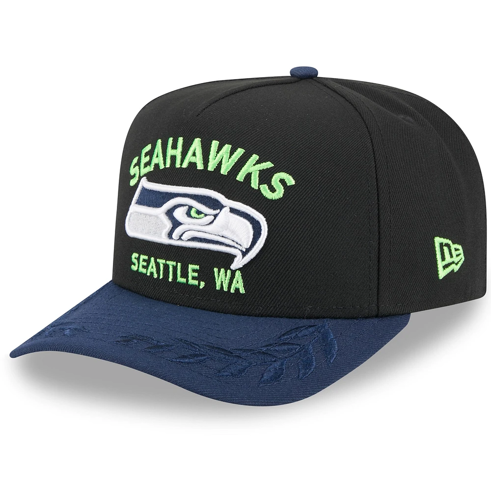 Men's New Era /College Navy Seattle Seahawks 2025 NFL Draft 9FIFTY A-Frame Snapback Hat