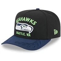 Men's New Era /College Navy Seattle Seahawks 2025 NFL Draft 9FIFTY A-Frame Snapback Hat