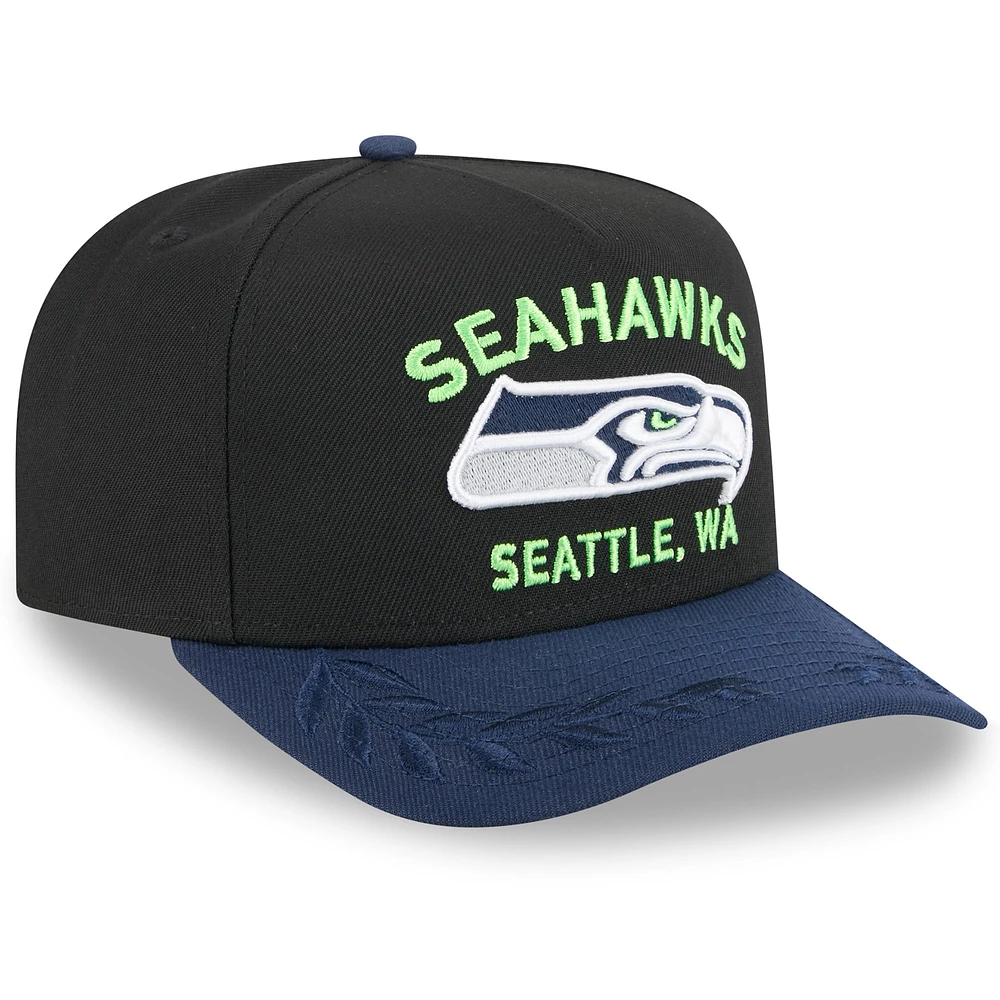 Men's New Era /College Navy Seattle Seahawks 2025 NFL Draft 9FIFTY A-Frame Snapback Hat