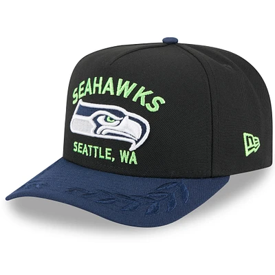 Men's New Era /College Navy Seattle Seahawks 2025 NFL Draft 9FIFTY A-Frame Snapback Hat