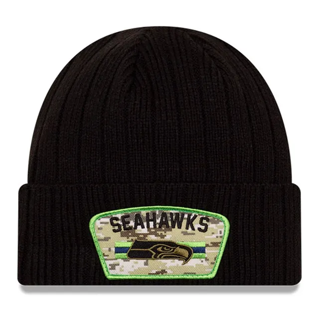 Men's New Era College Navy Seattle Seahawks Plaid Trapper Hat