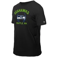 T-shirt New Era noir pour homme des Seattle Seahawks, draft NFL 2025