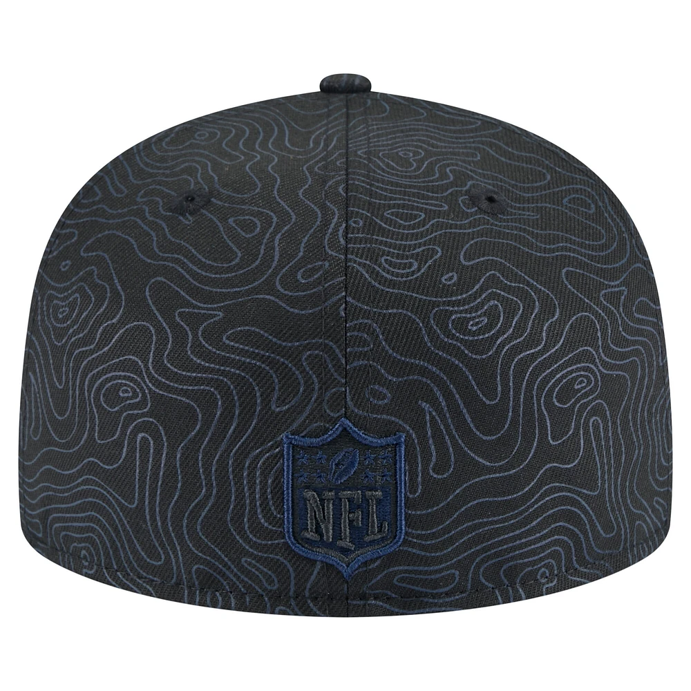 Casquette ajustée Geo 59FIFTY Seattle Seahawks noire New Era pour homme