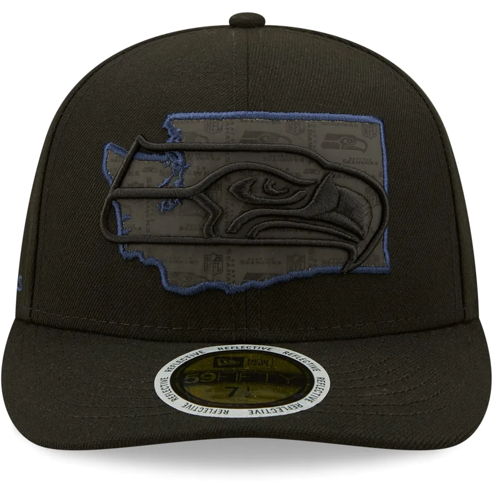 : NFL Seattle Seahawks Black & Gray Basic 5950 Fitted