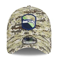 Casquette camouflage New Era Seattle Seahawks 2023 Salute To Service 39THIRTY Flex pour hommes