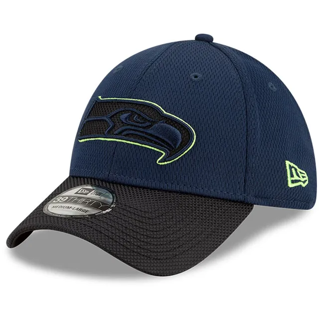 Men's Seattle Seahawks New Era College Navy Plaid Trapper Hat