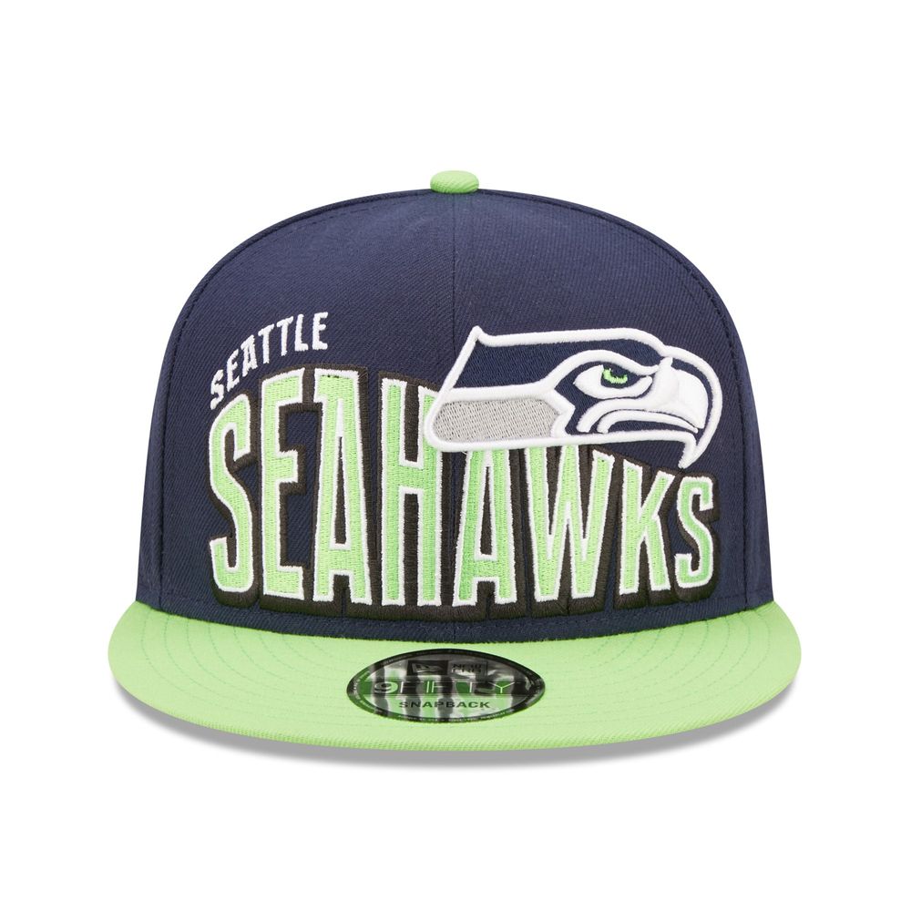 SEATTLE SEAHAWKS NEW ERA SNAPBACK LIME GREEN HAT NFL