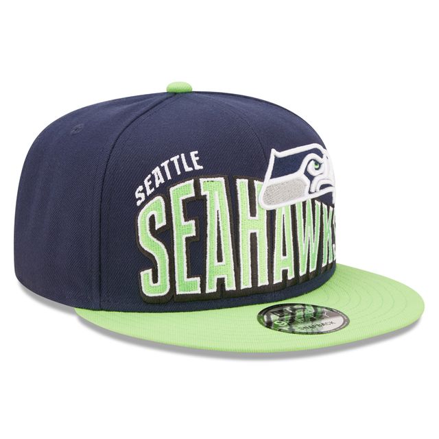 New Era Men's New Era College Navy/Neon Green Seattle Seahawks