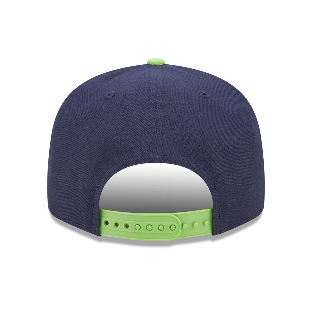 : New Era Men's College Navy/Neon Green Seattle