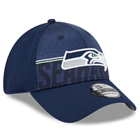 Men's New Era  College Navy Seattle Seahawks 2023 NFL Training Camp 39THIRTY Flex Hat