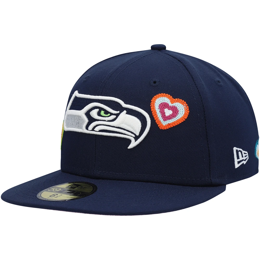 NWE SEA NAVY NFL COEUR POINT DE CHAÎNE 59FIFTY HATMENHIC