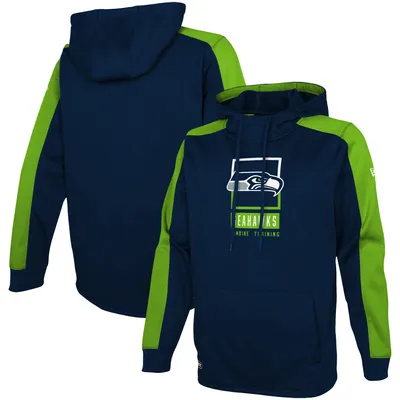 Men's Fanatics Branded College Navy Seattle Seahawks Down The Field Pullover Hoodie