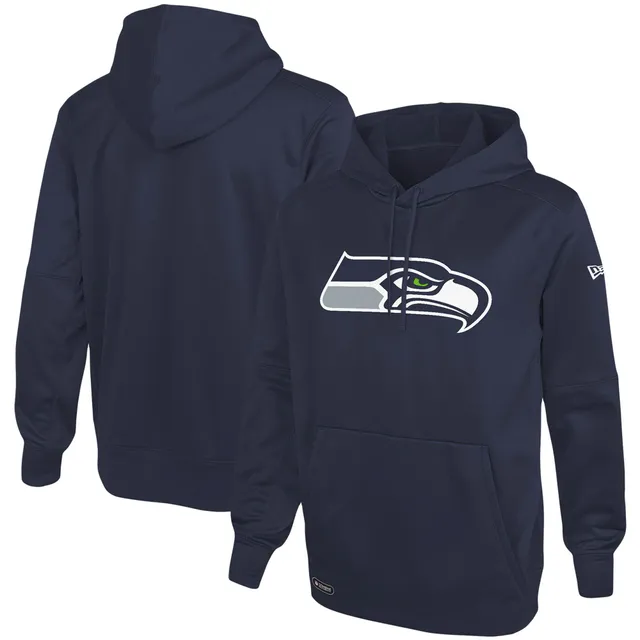 Men's New Era College Navy Seattle Seahawks Combine Authentic Stated Pullover  Hoodie