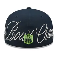 New Era Seattle Seahawks Historicchamps Navy 59FIFTY Fitted Hat