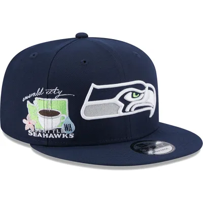 Seattle Seahawks New Era Icon 9FIFTY Snapback Hat - College Navy