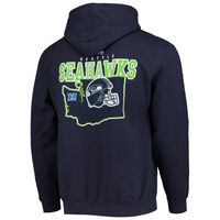 Men's New Era College Navy Seattle Seahawks Local Pack Pullover Hoodie