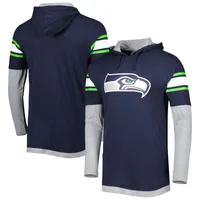 Lids Seattle Seahawks Antigua Victory Pullover Hoodie - Heather Gray