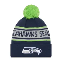 Youth Seattle Seahawks Navy Basic Cuffed Knit Hat