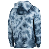 Men's New Era College Navy Seattle Seahawks Tie-Dye Pullover Hoodie