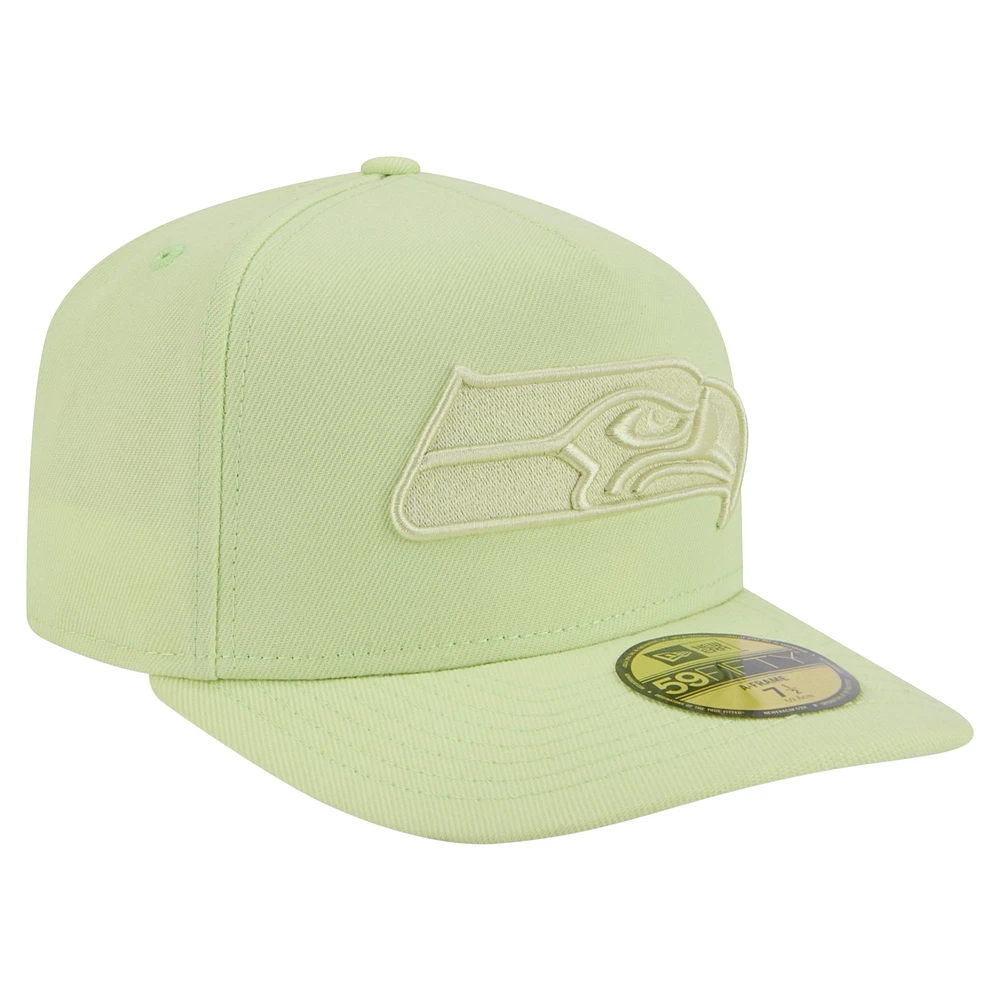 Casquette ajustée A-Frame 59FIFTY pour homme, coloris vert, des Seattle Seahawks de New Era