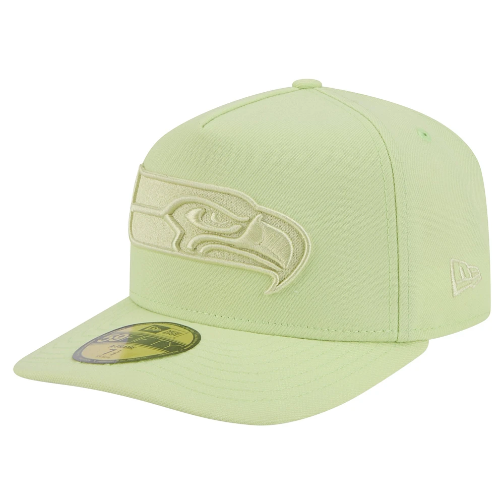 Casquette ajustée A-Frame 59FIFTY pour homme, coloris vert, des Seattle Seahawks de New Era