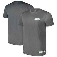 Men's New Era Heather Charcoal Seattle Seahawks 2024 NFL Training Camp T-Shirt