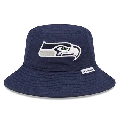 New Era Youth Boys Royal Seattle Seahawks 2021 Nfl Sideline Sport Historic  Pom Cuffed Knit Hat